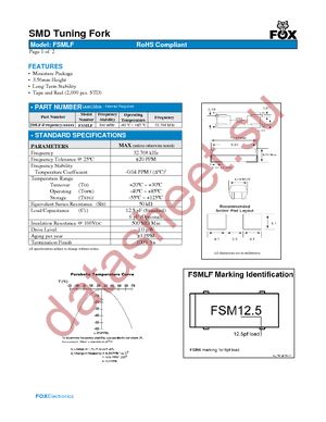 FSMLF327 datasheet  
